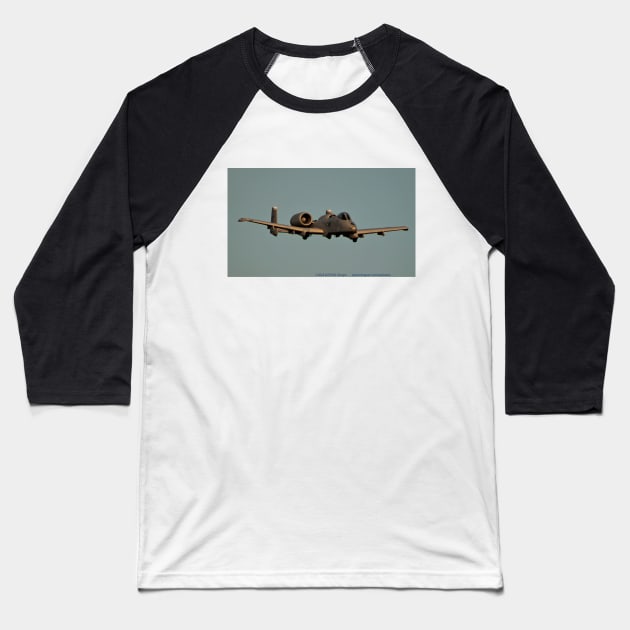 A-10C Warthog on Brrrrt run Baseball T-Shirt by acefox1